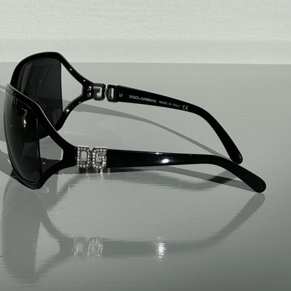 Vintage Dolce & Gabbana Women\'s Sunglass Frames Only & Case DG 6003-B Black Rare main image 5